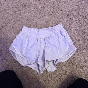 White hotty hot Lululemon shorts